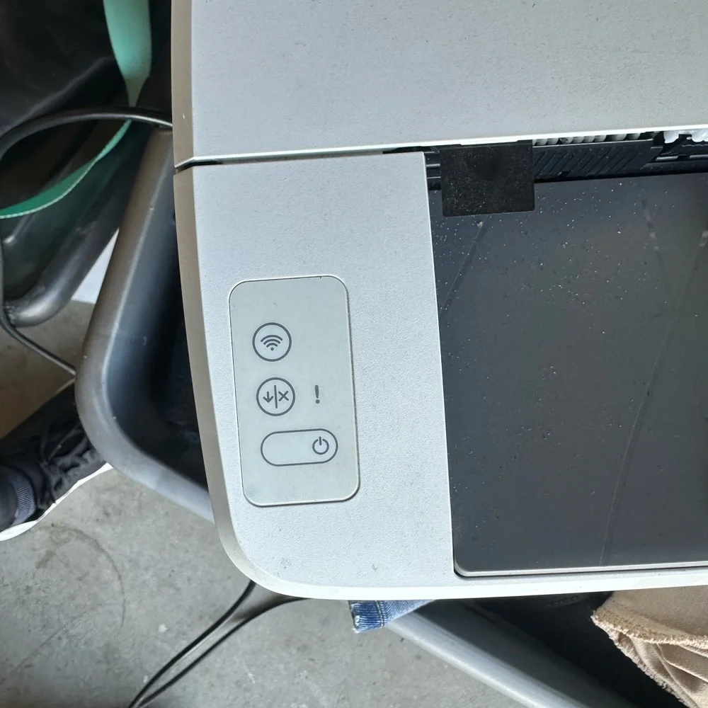 HP White and Gray Laser Printer
